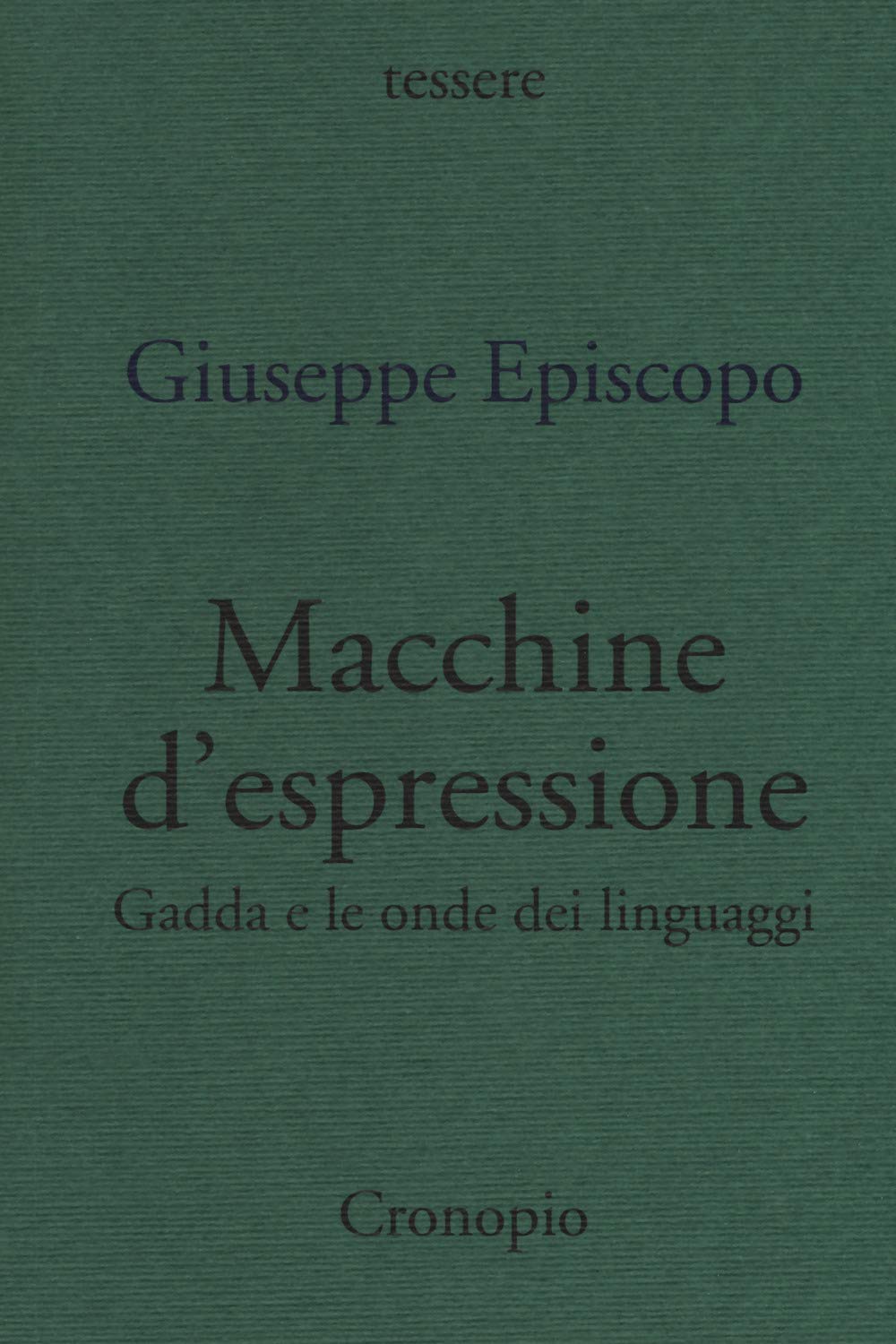 Giuseppe Episcopo, Macchine d'espressione
